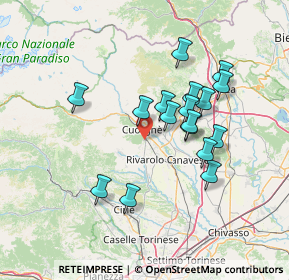 Mappa Via Giuseppe Verdi, 10087 Valperga TO, Italia (12.48235)