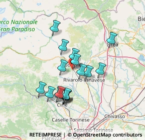 Mappa Via Giuseppe Verdi, 10087 Valperga TO, Italia (12.01824)