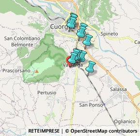 Mappa Via Giuseppe Verdi, 10087 Valperga TO, Italia (1.18273)