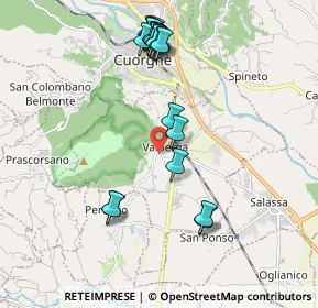 Mappa Via Giuseppe Verdi, 10087 Valperga TO, Italia (2.0655)
