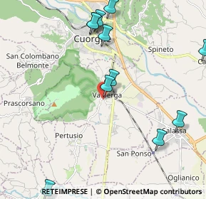 Mappa Via Giuseppe Verdi, 10087 Valperga TO, Italia (2.78769)