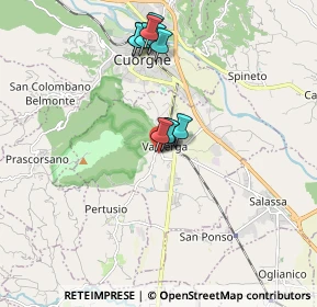 Mappa Via Giuseppe Verdi, 10087 Valperga TO, Italia (1.60455)