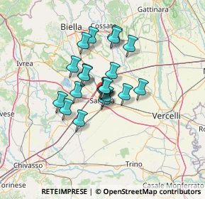 Mappa Via Silvio Pellico, 13048 Santhià VC, Italia (9.068)