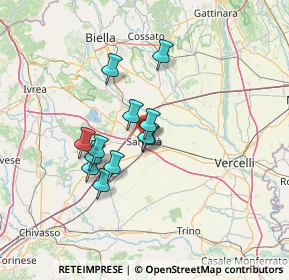 Mappa Via Silvio Pellico, 13048 Santhià VC, Italia (10.31333)