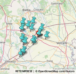 Mappa Via Silvio Pellico, 13048 Santhià VC, Italia (10.76737)