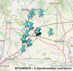 Mappa Via Silvio Pellico, 13048 Santhià VC, Italia (9.0325)