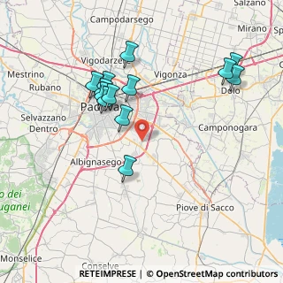 Mappa Via C. Giorato, 35020 Padova PD, Italia (7.65)