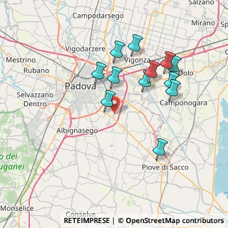 Mappa Via C. Giorato, 35020 Padova PD, Italia (7.12083)