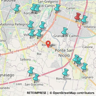 Mappa Via Jacopo Sansovino, 35020 Ponte San Nicolò PD, Italia (2.87471)