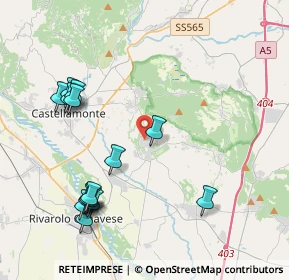 Mappa Strada Privata Belvedere, 10011 Agliè TO, Italia (4.556)