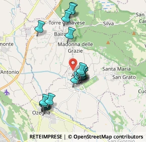 Mappa Strada Privata Belvedere, 10011 Agliè TO, Italia (1.725)