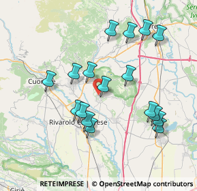 Mappa Strada Privata Belvedere, 10011 Agliè TO, Italia (7.41471)