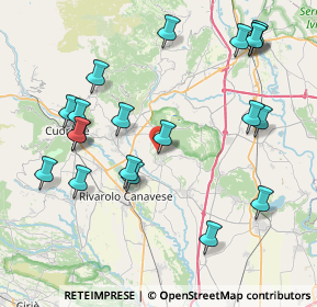 Mappa Strada Privata Belvedere, 10011 Agliè TO, Italia (9.0805)