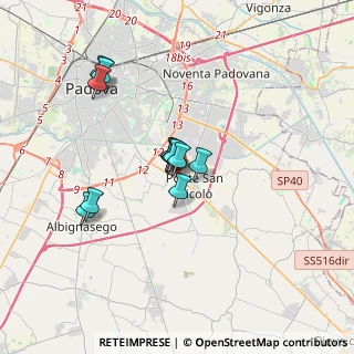 Mappa Via I Maggio, 35020 Ponte San Nicolò PD, Italia (2.63833)