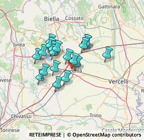 Mappa Via Giacomo Leopardi, 13048 Santhià VC, Italia (10.1965)