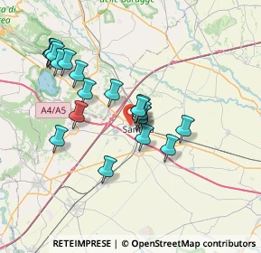 Mappa Via Vittone, 13048 Santhià VC, Italia (6.5005)