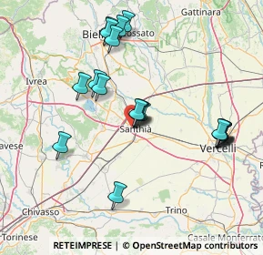 Mappa Via Vittone, 13048 Santhià VC, Italia (15.1)