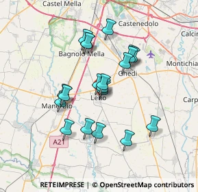 Mappa Via Repubblica, 25024 Leno BS, Italia (5.9385)