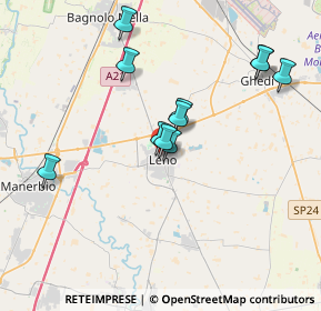 Mappa Via A. Signorelli, 25024 Leno BS, Italia (3.36364)