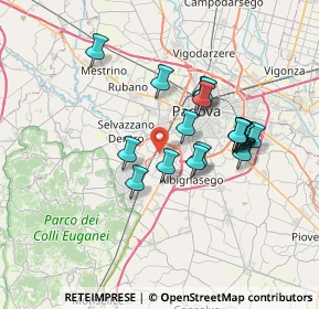 Mappa Via Gemona, 35142 Padova PD, Italia (5.97667)