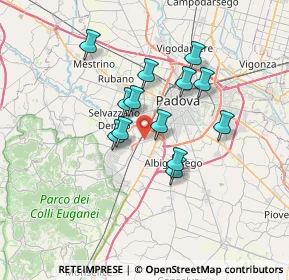 Mappa Via Gemona, 35142 Padova PD, Italia (5.42615)