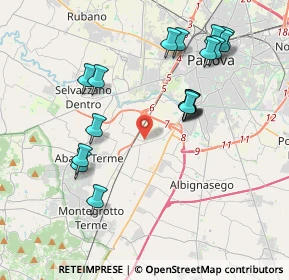 Mappa Via Gemona, 35142 Padova PD, Italia (4.01944)