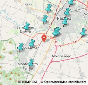 Mappa Via Gemona, 35142 Padova PD, Italia (4.80231)