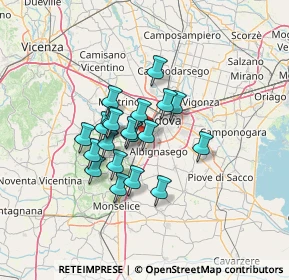 Mappa Via Gemona, 35142 Padova PD, Italia (9.652)