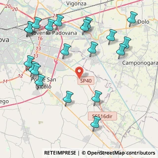 Mappa Via Martiri Giuliani e Dalmati, 35020 Saonara PD, Italia (5.2485)