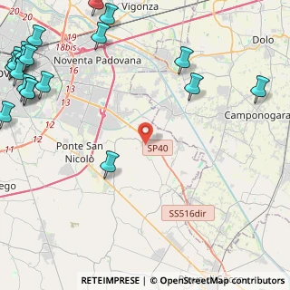 Mappa Via Martiri Giuliani e Dalmati, 35020 Saonara PD, Italia (7.3605)