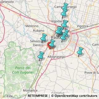 Mappa Via Valdobbiadene, 35142 Padova PD, Italia (6.65667)
