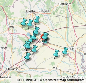 Mappa Via Dante Alighieri, 13048 Santhià VC, Italia (10.76)