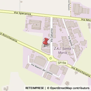 Mappa Via Saturno, 36, 37059 Zevio, Verona (Veneto)