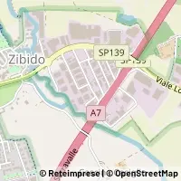 Mapa Zibido San Giacomo