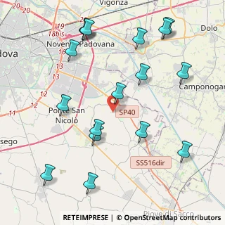 Mappa Via U. Foscolo, 35020 Saonara PD, Italia (4.93353)