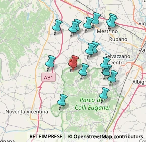 Mappa Via San Giorgio, 35030 Rovolon PD, Italia (7.1)