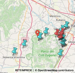 Mappa Via San Giorgio, 35030 Rovolon PD, Italia (9.0235)