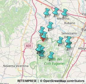Mappa Via San Giorgio, 35030 Rovolon PD, Italia (6.29)