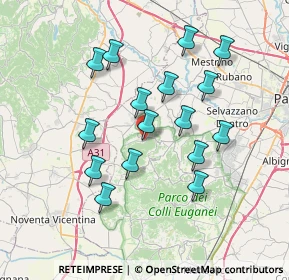 Mappa Via San Giorgio, 35030 Rovolon PD, Italia (6.70063)