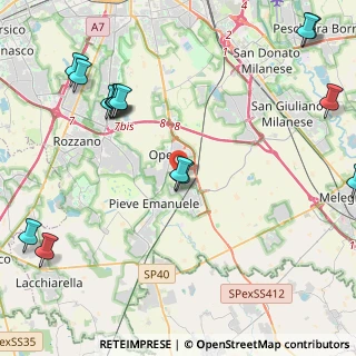 Mappa Via S. Francesco d'Assisi, 20090 Locate di Triulzi MI, Italia (5.71467)