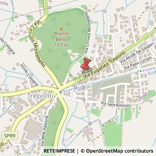 Mappa Via Euganea Treponti, 87, 35037 Teolo, Padova (Veneto)