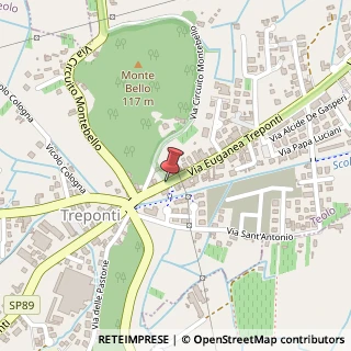 Mappa Via euganea treponti 92, 35037 Teolo, Padova (Veneto)