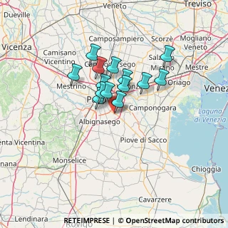 Mappa Piazza Falcone e Borsellino, 35020 Ponte San Nicolò PD, Italia (9.53286)