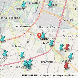 Mappa Piazza Falcone e Borsellino, 35020 Ponte San Nicolò PD, Italia (3.36938)