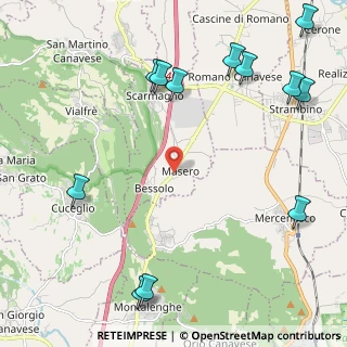 Mappa Strada Romano Montalenghe, 10010 Scarmagno TO, Italia (2.9525)