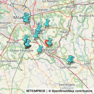 Mappa Strada Statale, 20077 Melegnano MI, Italia (7.91533)