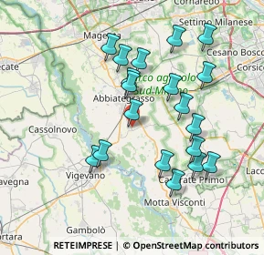 Mappa Via Fratelli Rosselli, 20080 Ozzero MI, Italia (7.14053)