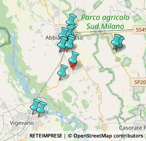 Mappa Via Fratelli Rosselli, 20080 Ozzero MI, Italia (3.486)