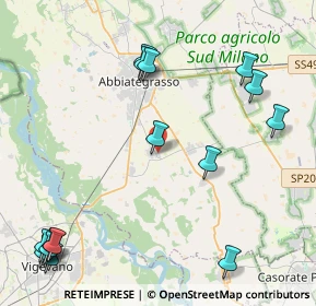 Mappa Via Fratelli Rosselli, 20080 Ozzero MI, Italia (5.61667)