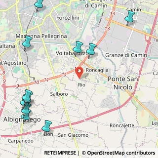 Mappa Via Verdi, 35020 Ponte San Nicolò PD, Italia (3.20636)